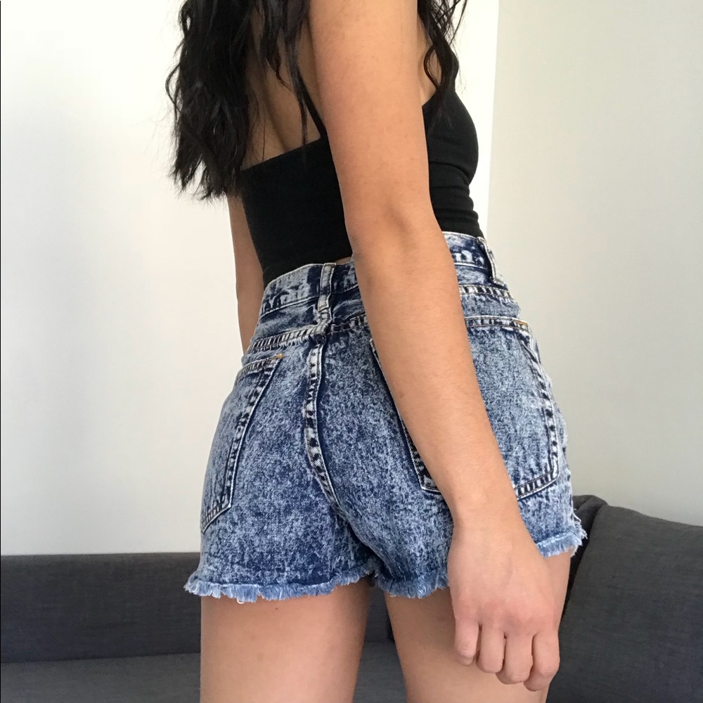 👖DENIM Distressed High Waisted Shorts